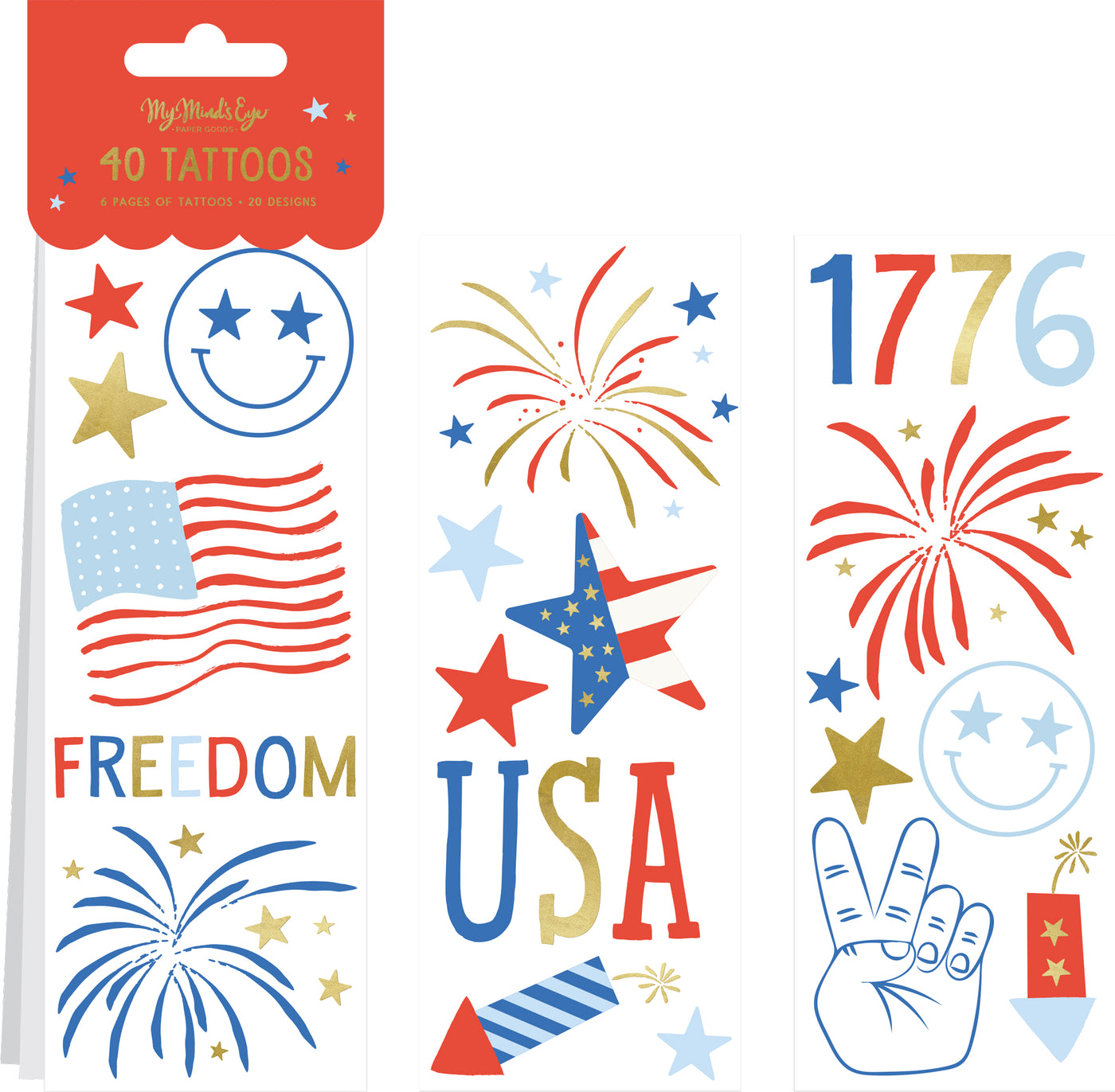 Patriotic Temporary Tattoos