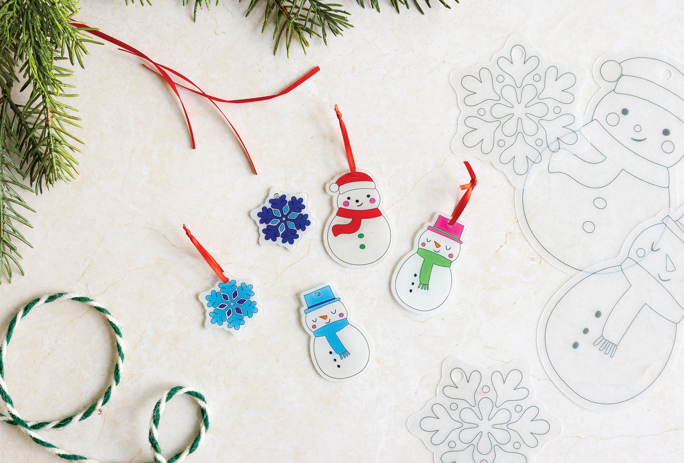 Christmas Icons Shrinkable Ornaments