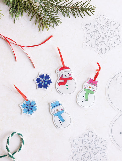 Christmas Icons Shrinkable Ornaments