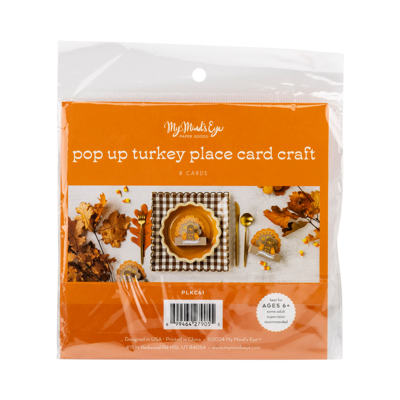 Pop Up Turkey Placecard Craft