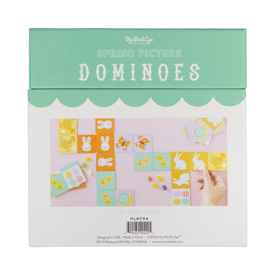 Spring Picture Domino Game Chipboard