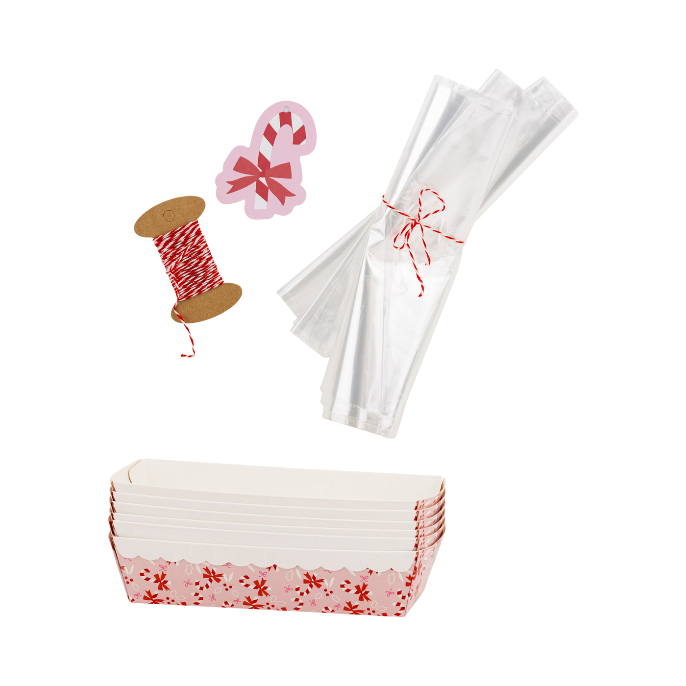 Candy Cane Bows Loaf Pan Set