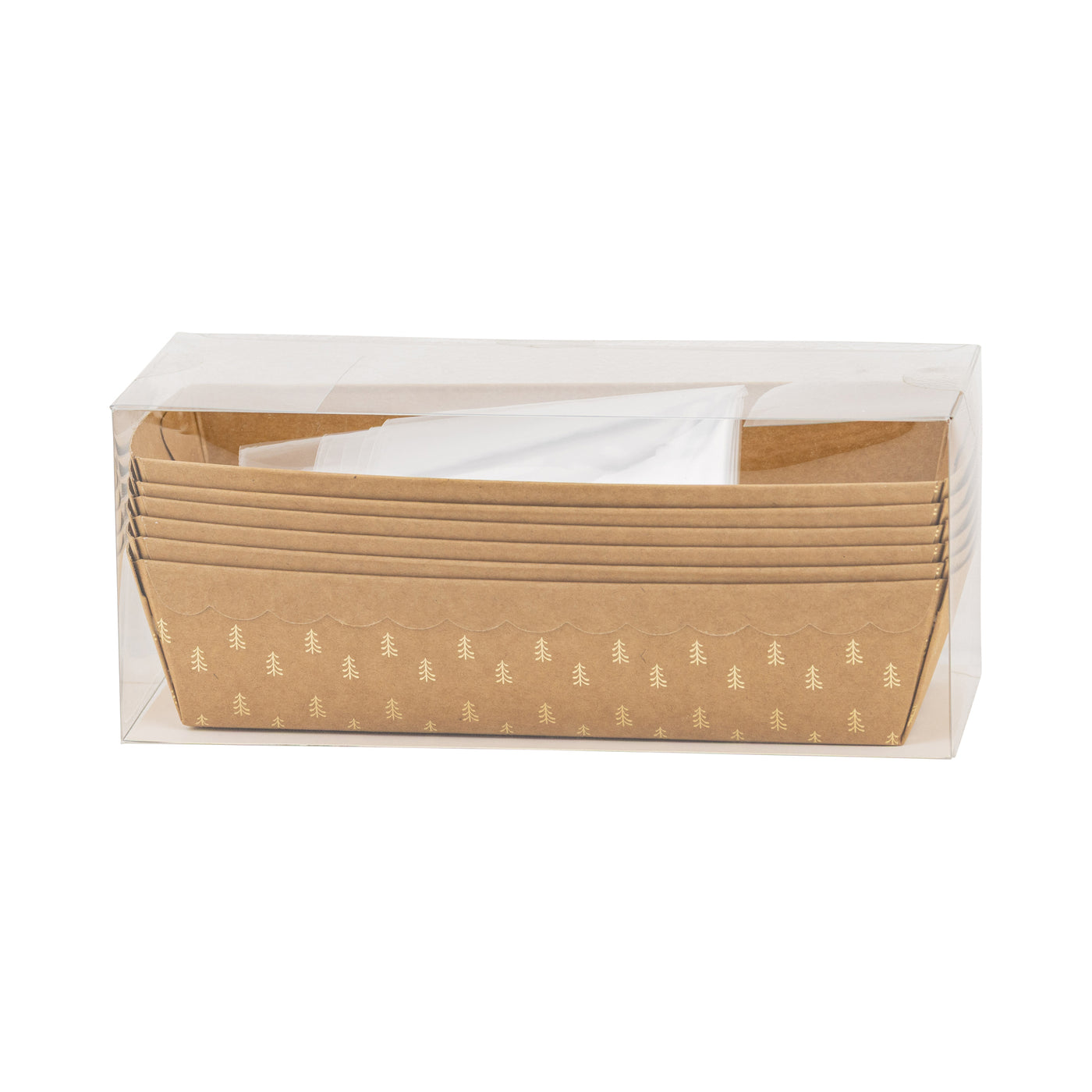 Foil Kraft Trees Loaf Pan