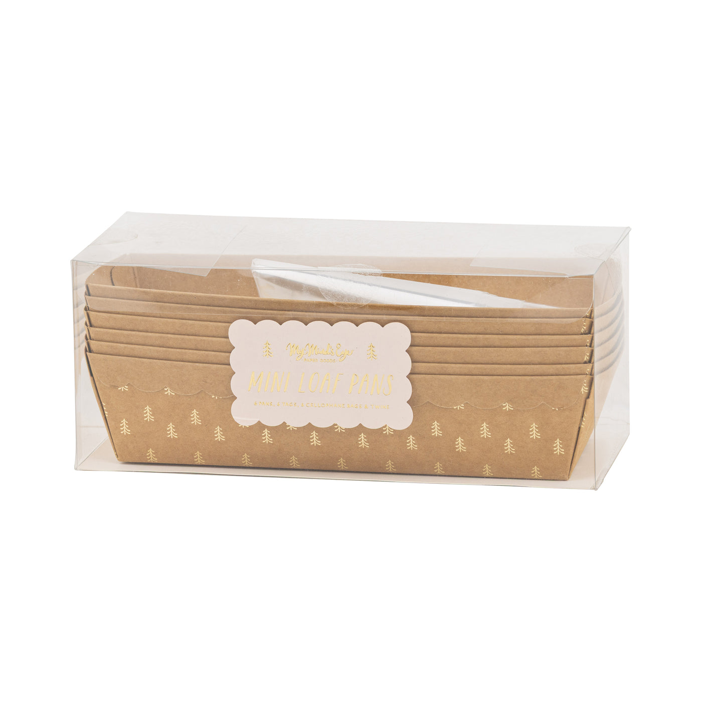 Foil Kraft Trees Loaf Pan