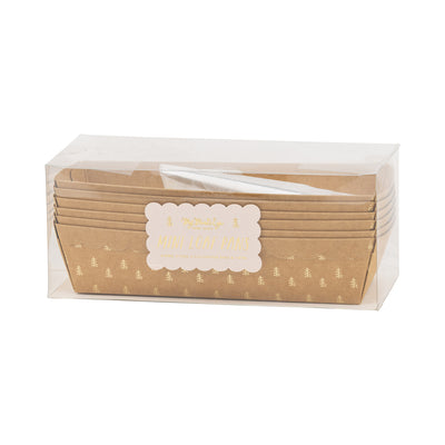 Foil Kraft Trees Loaf Pan