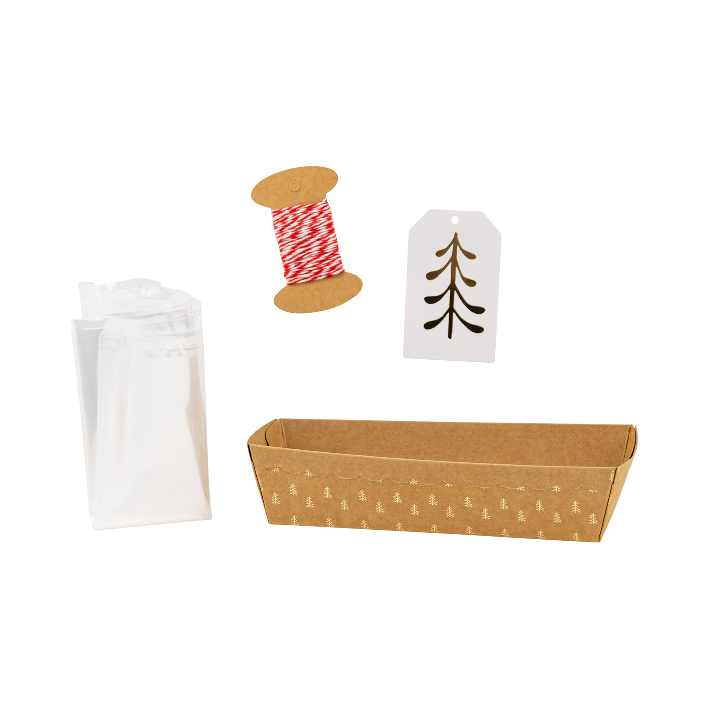 Foil Kraft Trees Loaf Pan