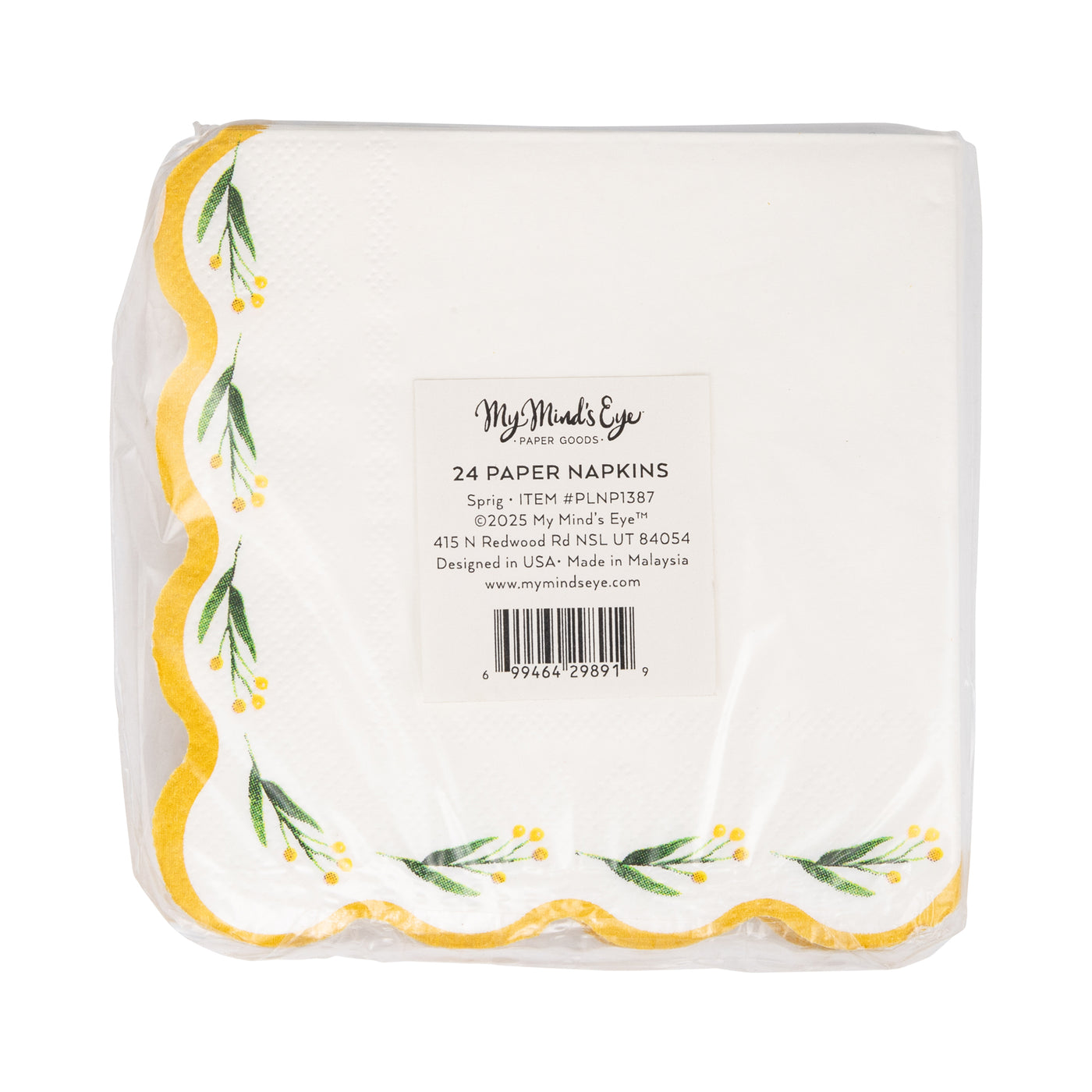 Sprig Wave Cocktail Napkin