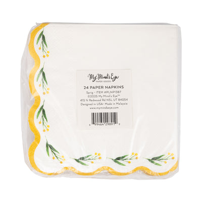 Sprig Wave Cocktail Napkin