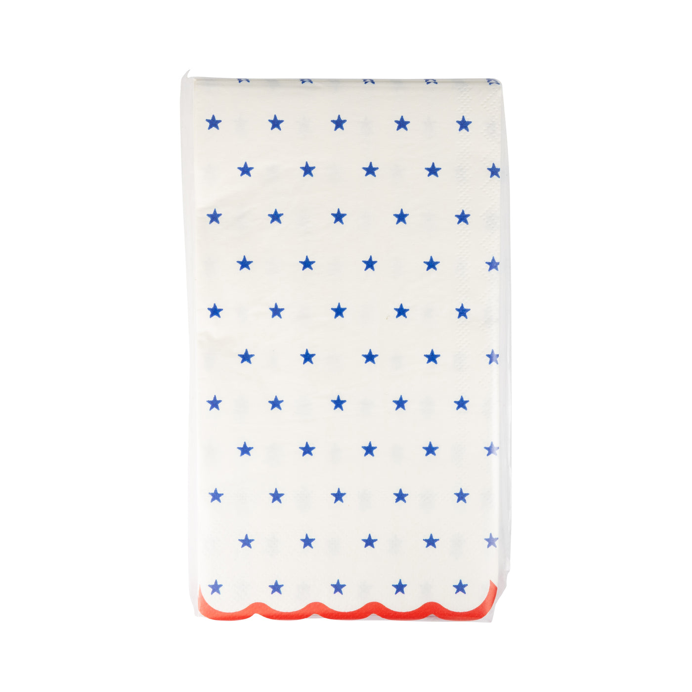 Blue Stars Scallop Guest Napkin (24ct)