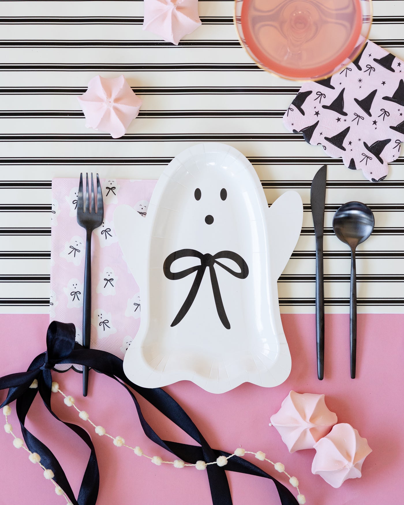 Witch Hats Scallop Cocktail Napkin