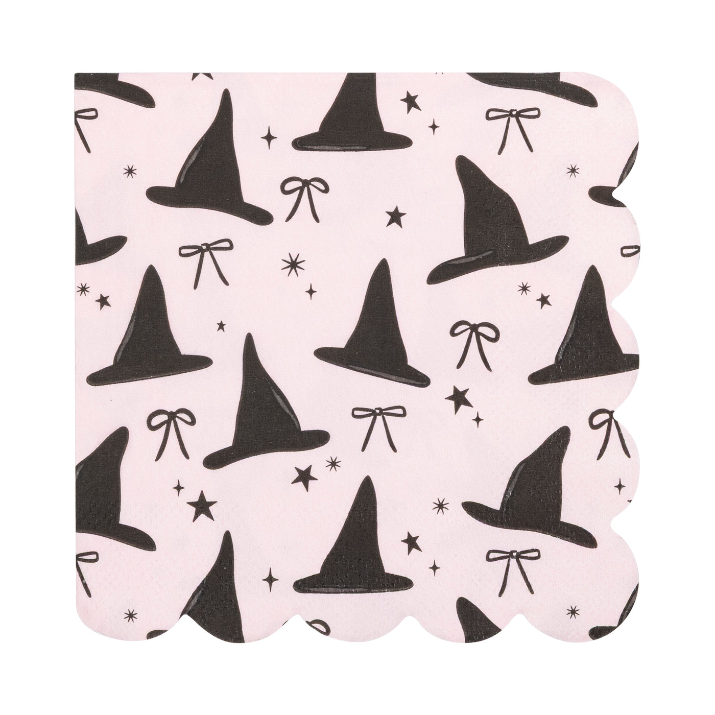 Witch Hats Scallop Cocktail Napkin