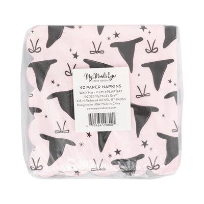 Witch Hats Scallop Cocktail Napkin