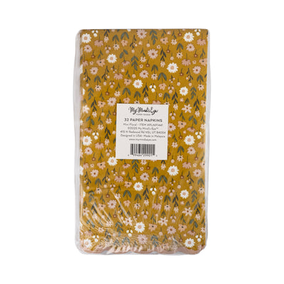Fall Floral Guest Napkin