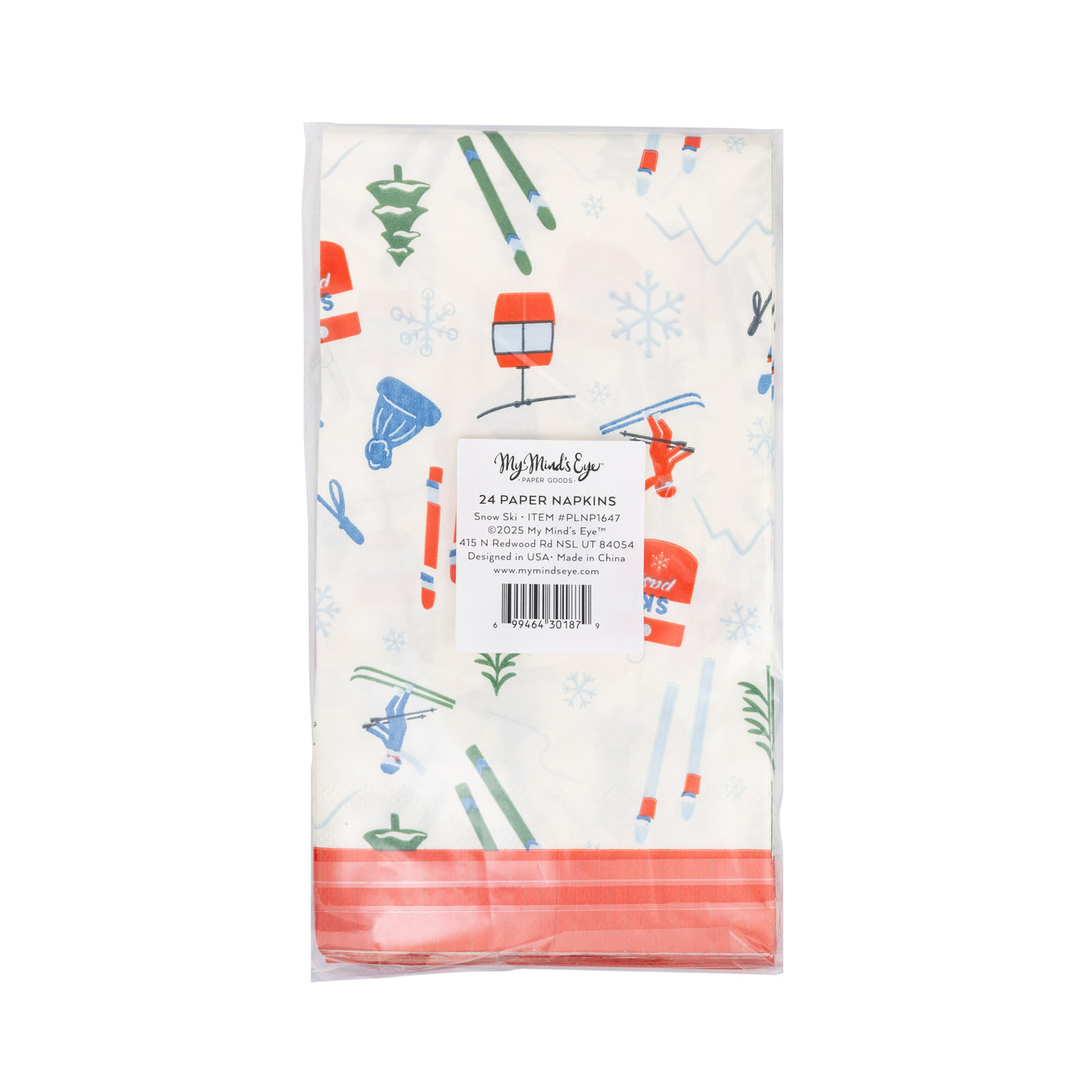 Snow Ski Guest Napkin