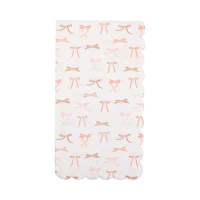 Multi Pink Bows Guest Napkin