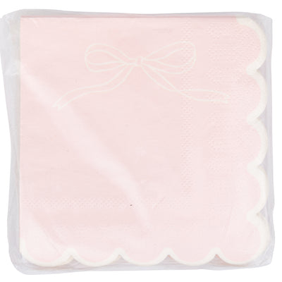 Pink Dainty Bows Cocktail Napkin