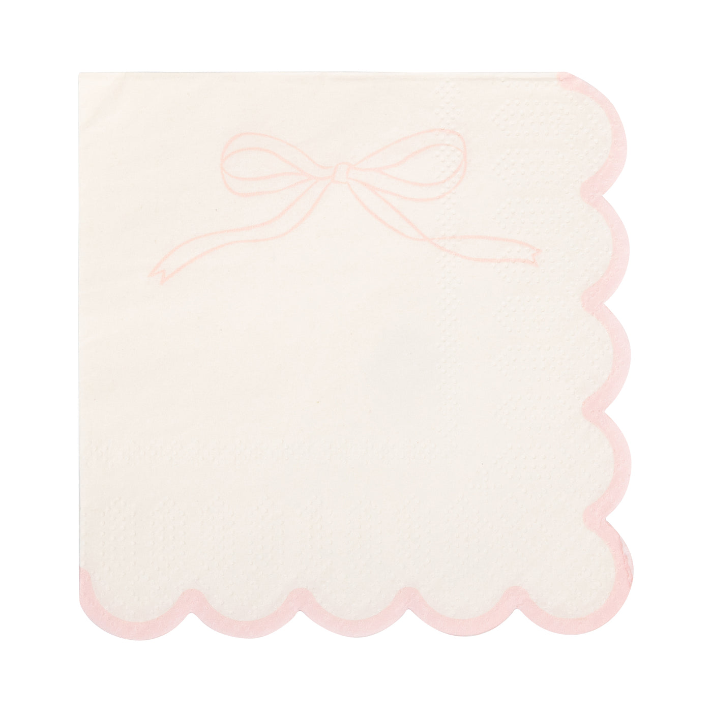 Pink Dainty Bows Cocktail Napkin