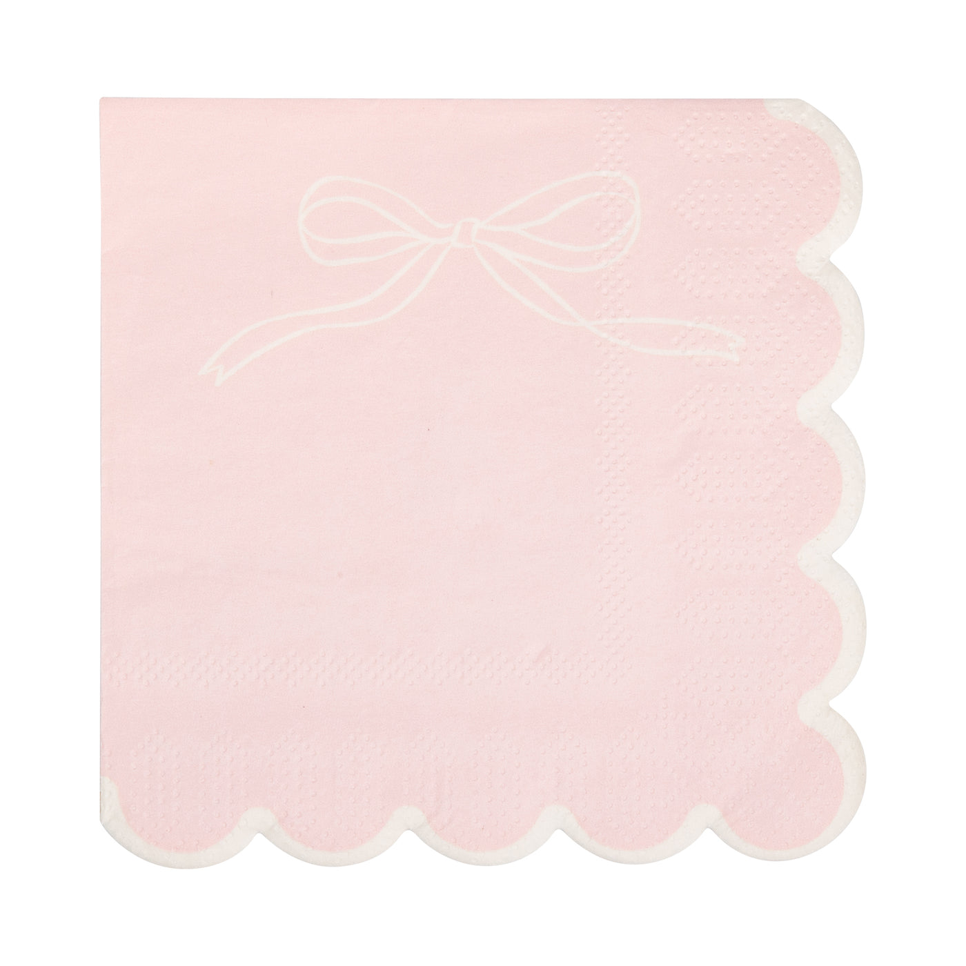 Pink Dainty Bows Cocktail Napkin