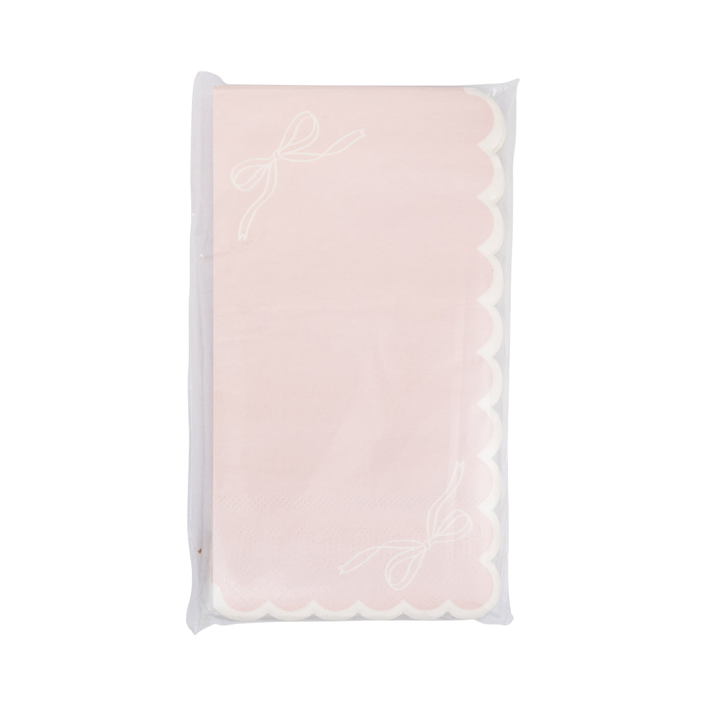 Pink Corner Bows Guest Napkin