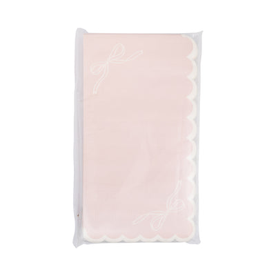 Pink Corner Bows Guest Napkin
