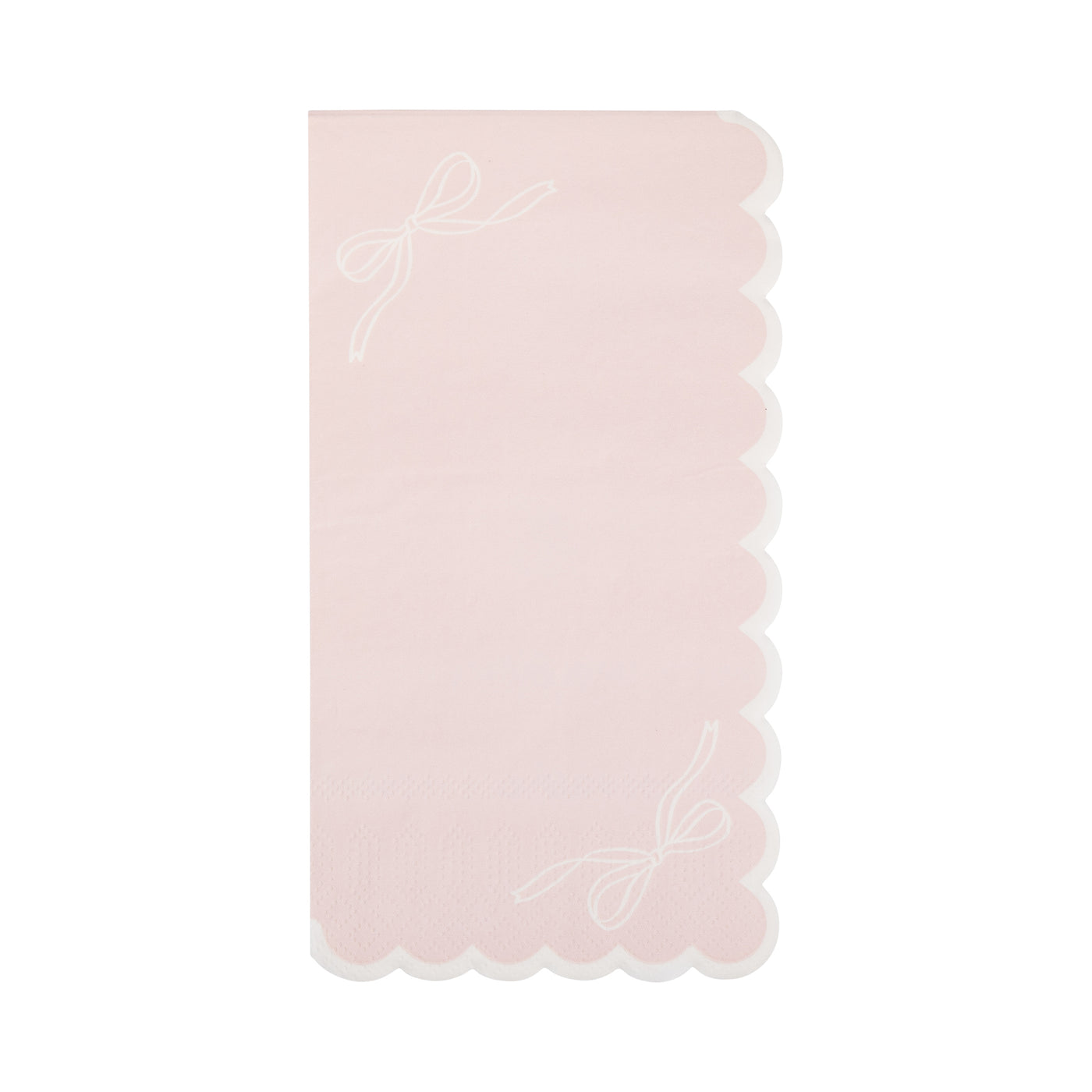 Pink Corner Bows Guest Napkin