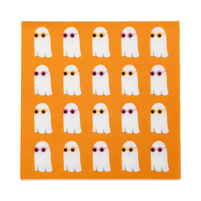 Cool Ghosts Paper Cocktail Napkin