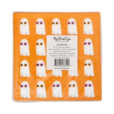 Cool Ghosts Paper Cocktail Napkin