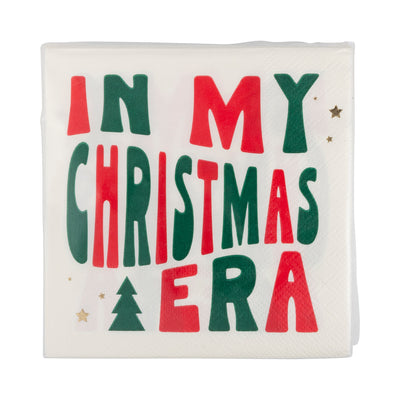 Christmas Era Cocktail Napkin