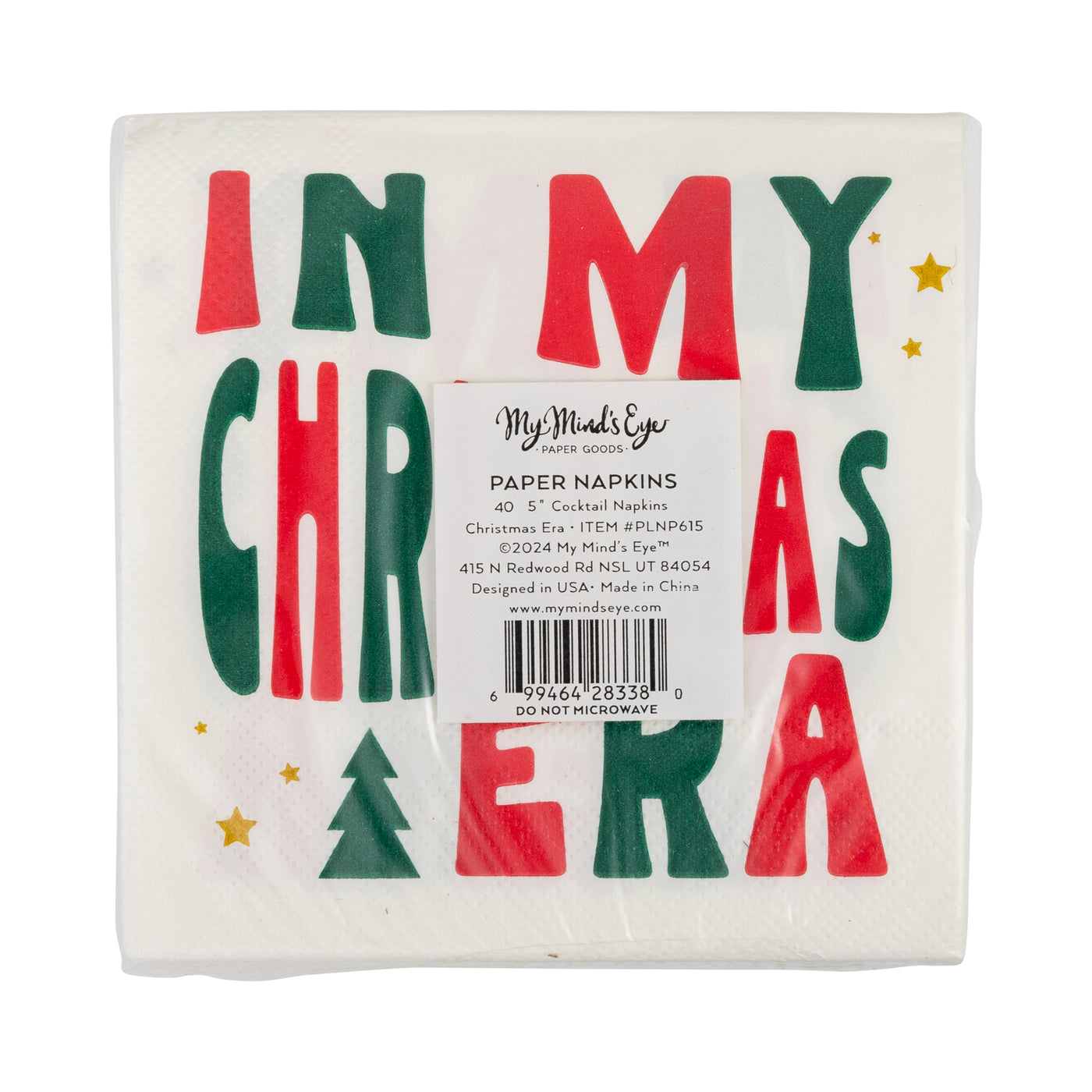 Christmas Era Cocktail Napkin