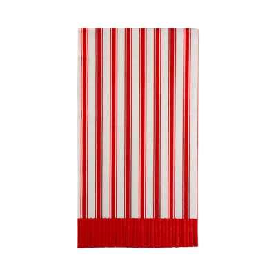 Striped Fringe Guest Towel Dinner Napkin