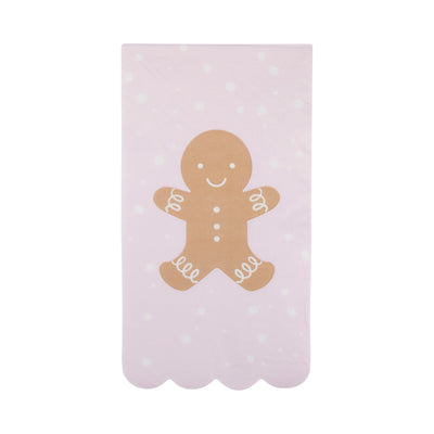 Gingerbread Man Scallop Guest Napkin