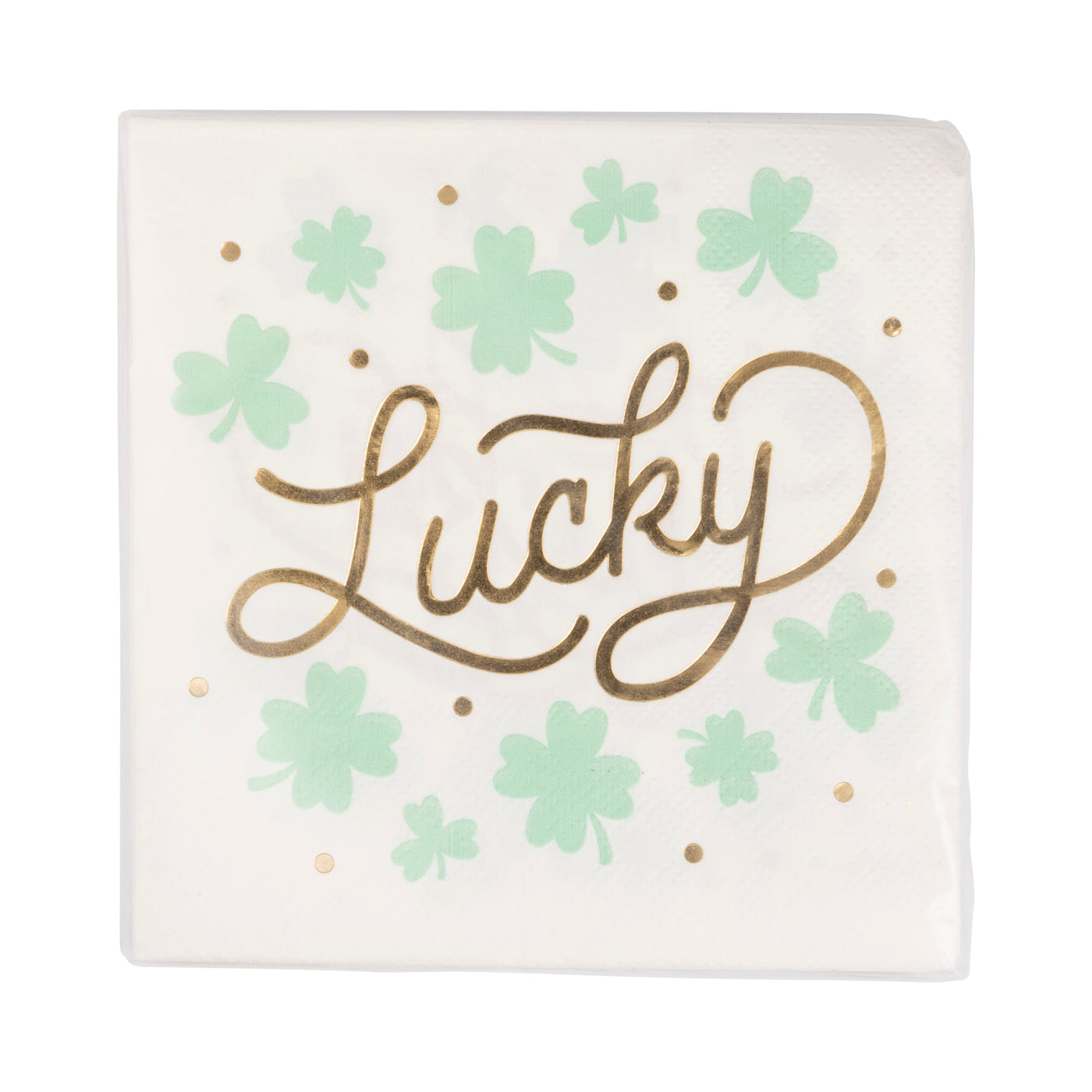 Foiled Lucky Cocktail Napkin