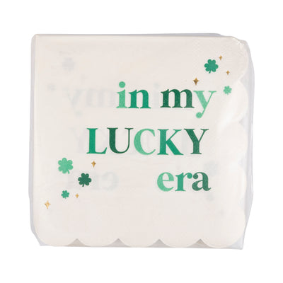 Foil Lucky Era Scallop Cocktail Napkin