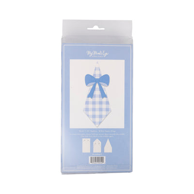 Gingham Guest Napkin and Ring Set