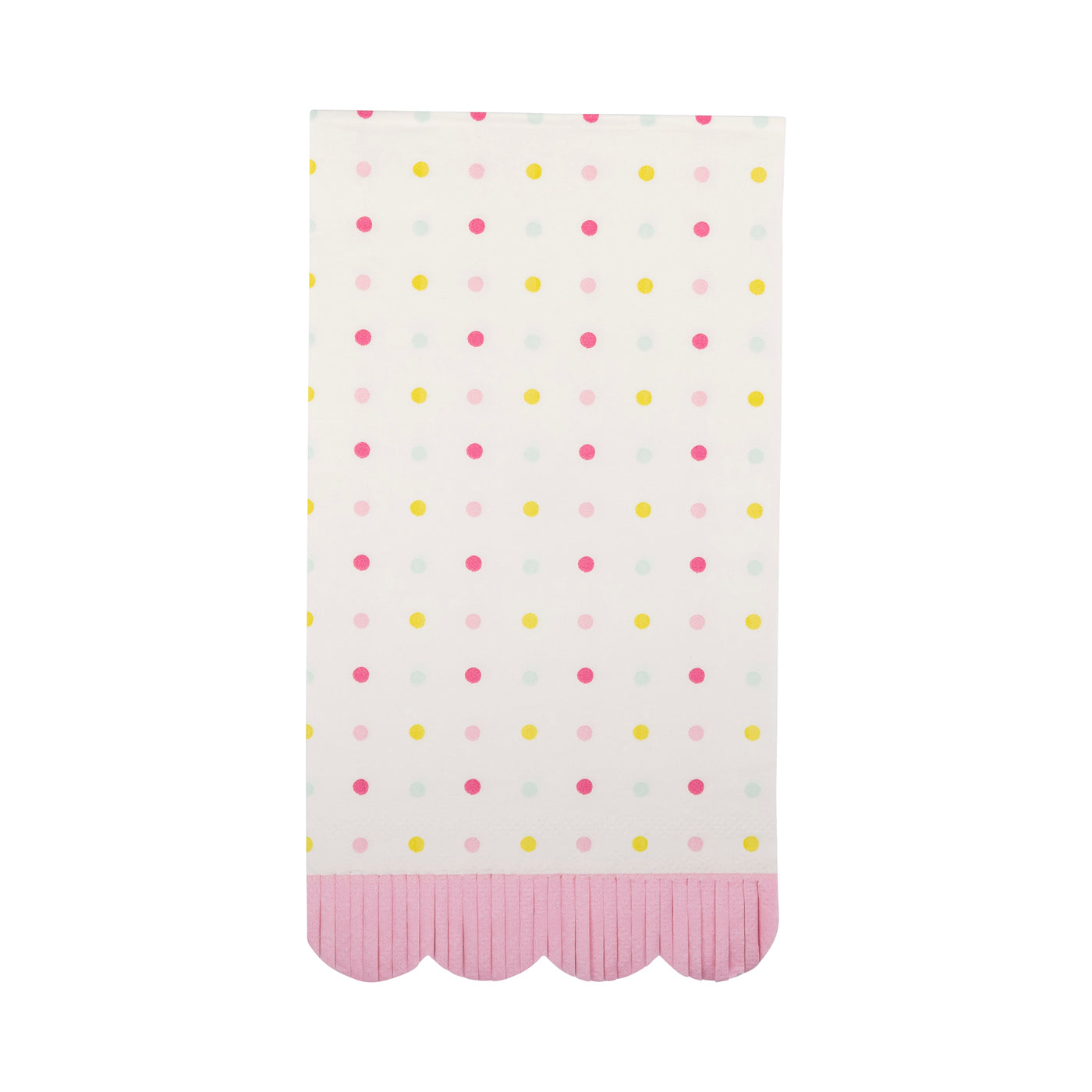 Spring Dots Scallop Guest Napkin