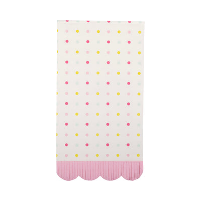 Spring Dots Scallop Guest Napkin