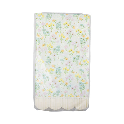 Spring Floral Scallop Fringe Guest Napkin