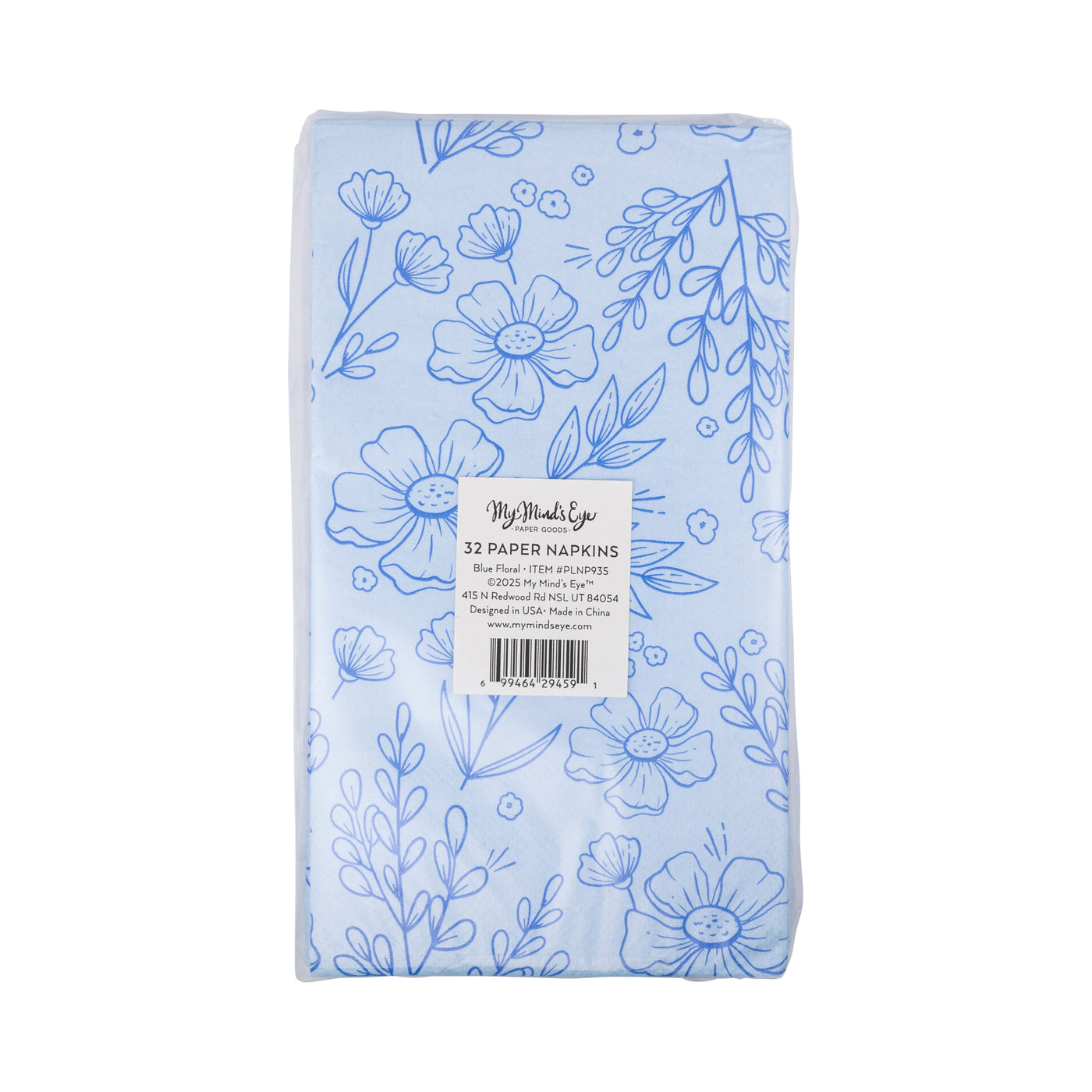 Blue Floral Guest Napkin