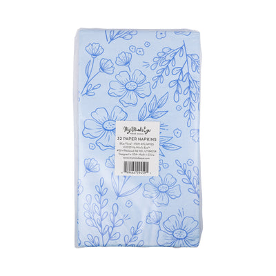 Blue Floral Guest Napkin