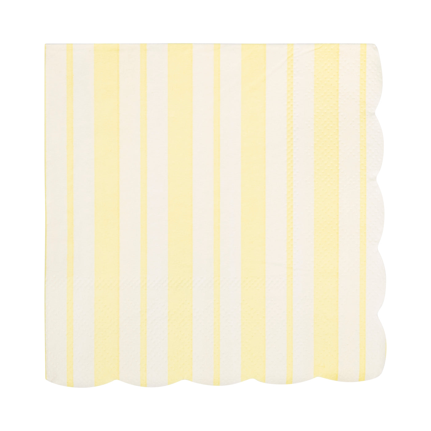 Striped Scallop Cocktail Napkin Set