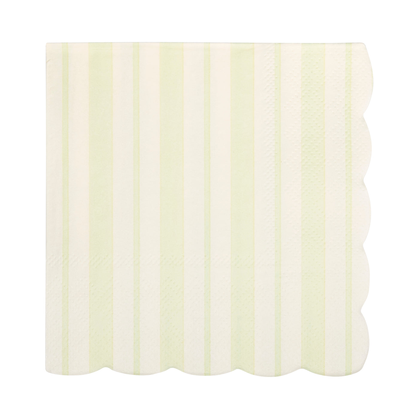 Striped Scallop Cocktail Napkin Set