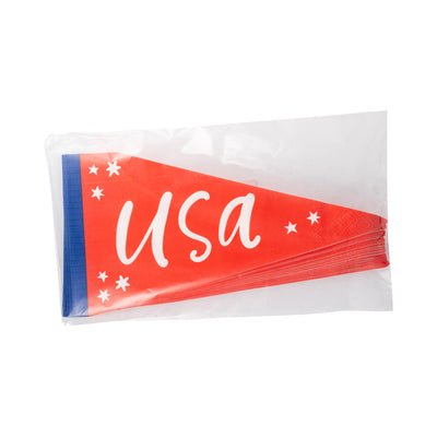USA Pennant Fringe Guest Napkin (24ct)