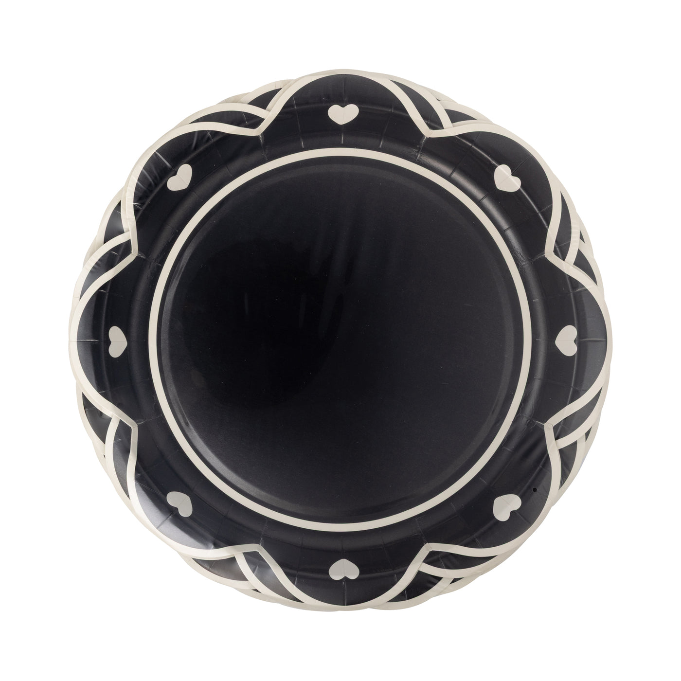 Black Halloween Heart Plate