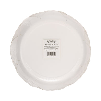 Black Halloween Heart Plate