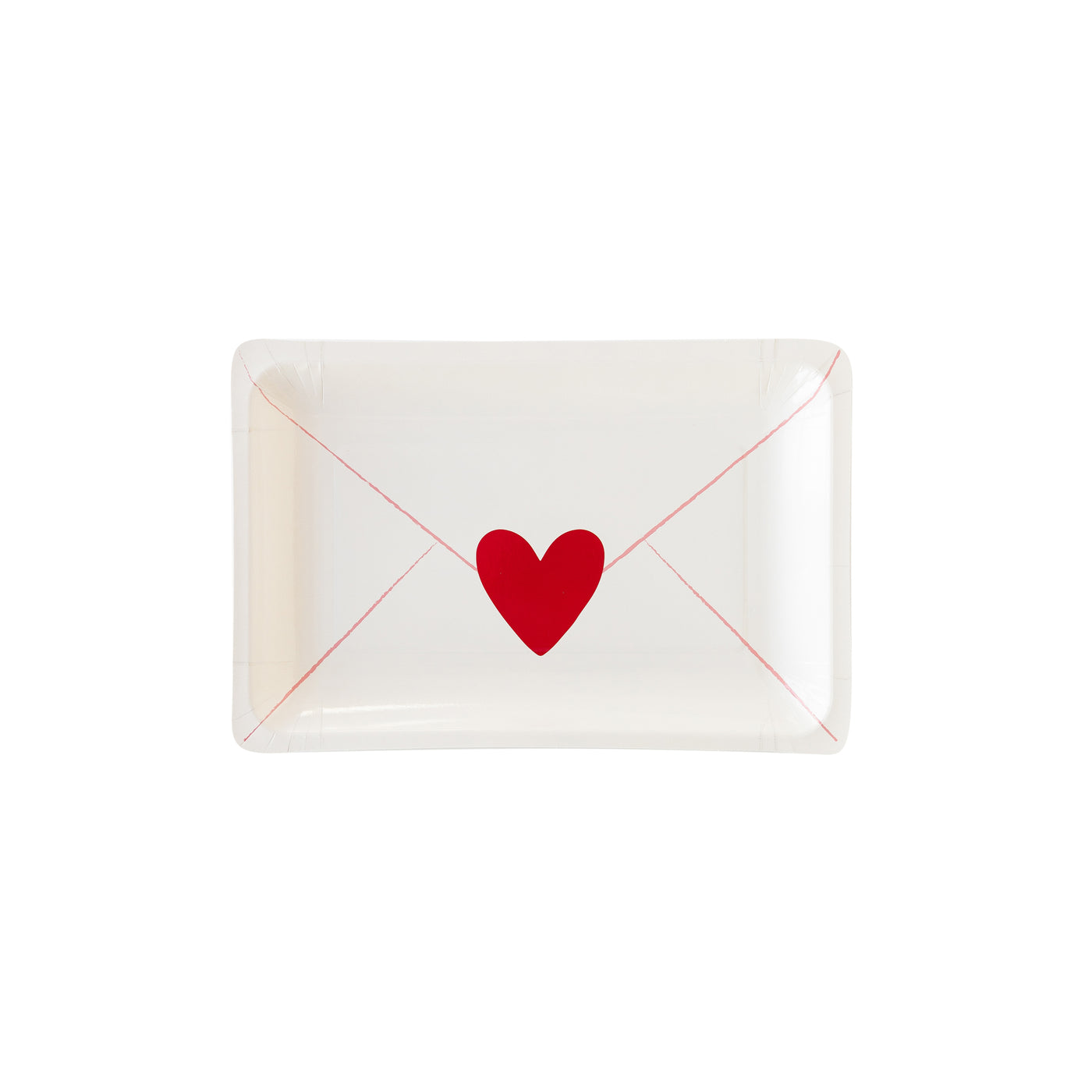 Love Letter Shaped Paper Plate