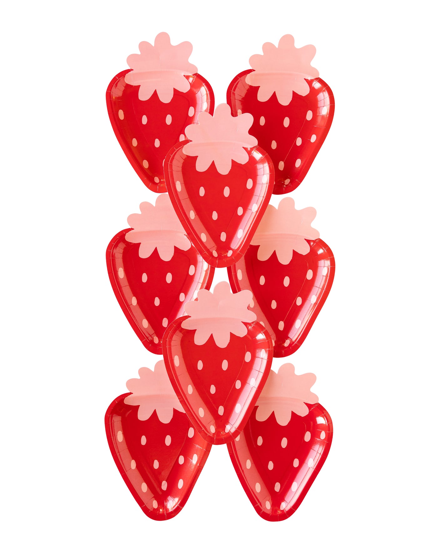 Strawberry Shaped Paper Plate