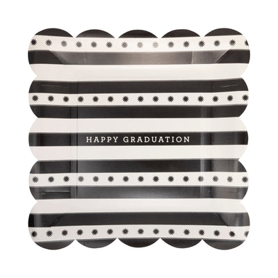 Grad Stripe Paper Plate