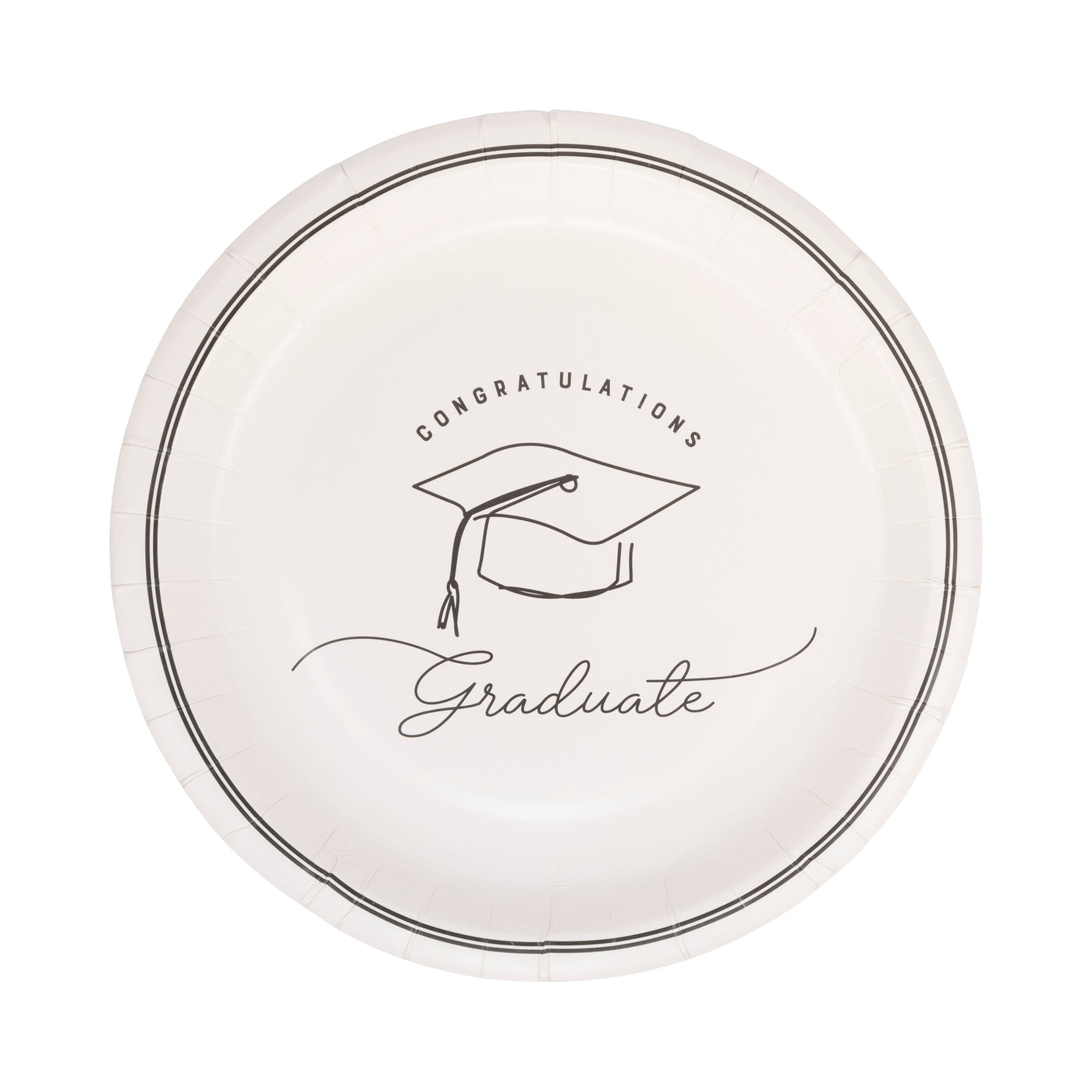 Grad Plate Graduate Paper Plate.