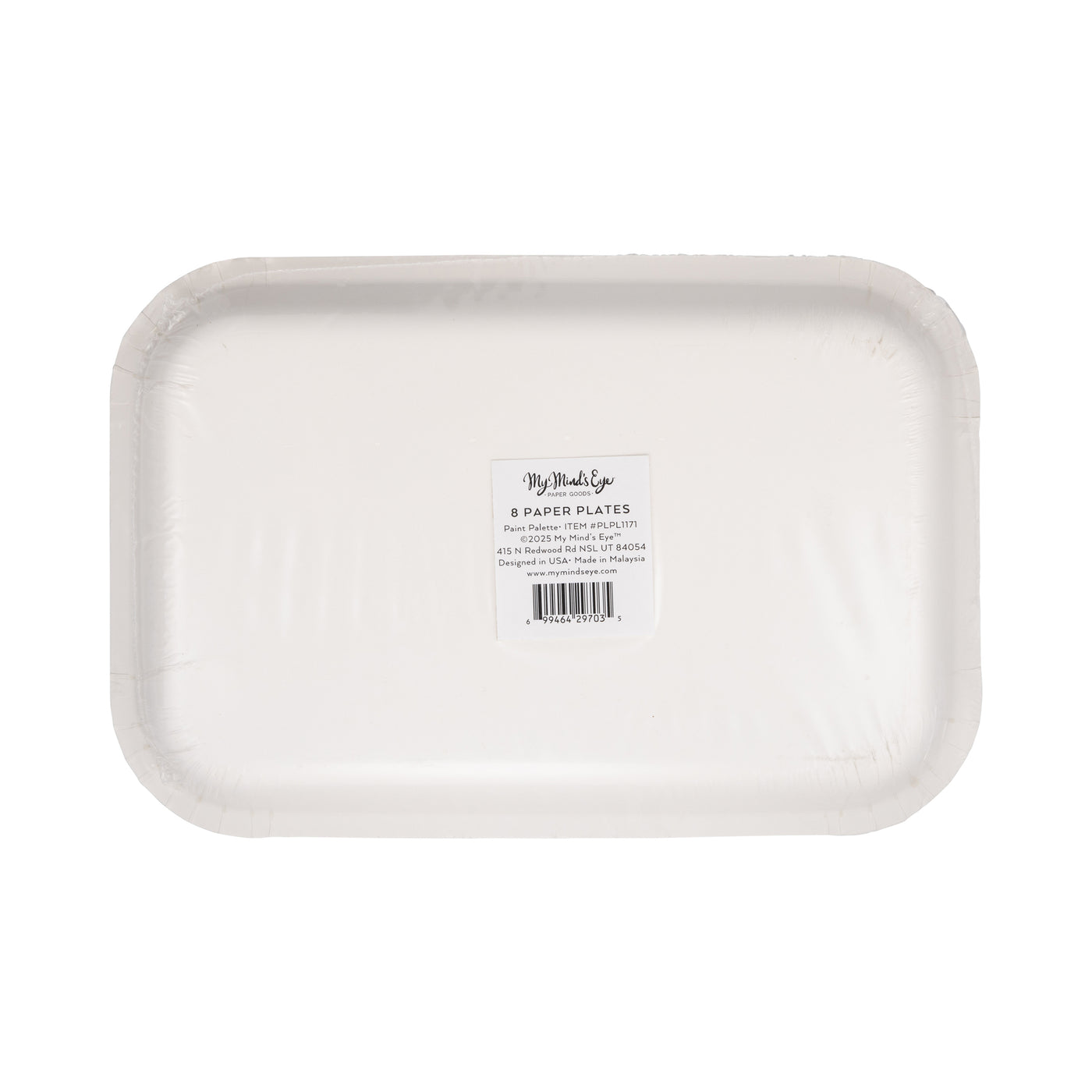 Paint Palette Shaped Paper Plate