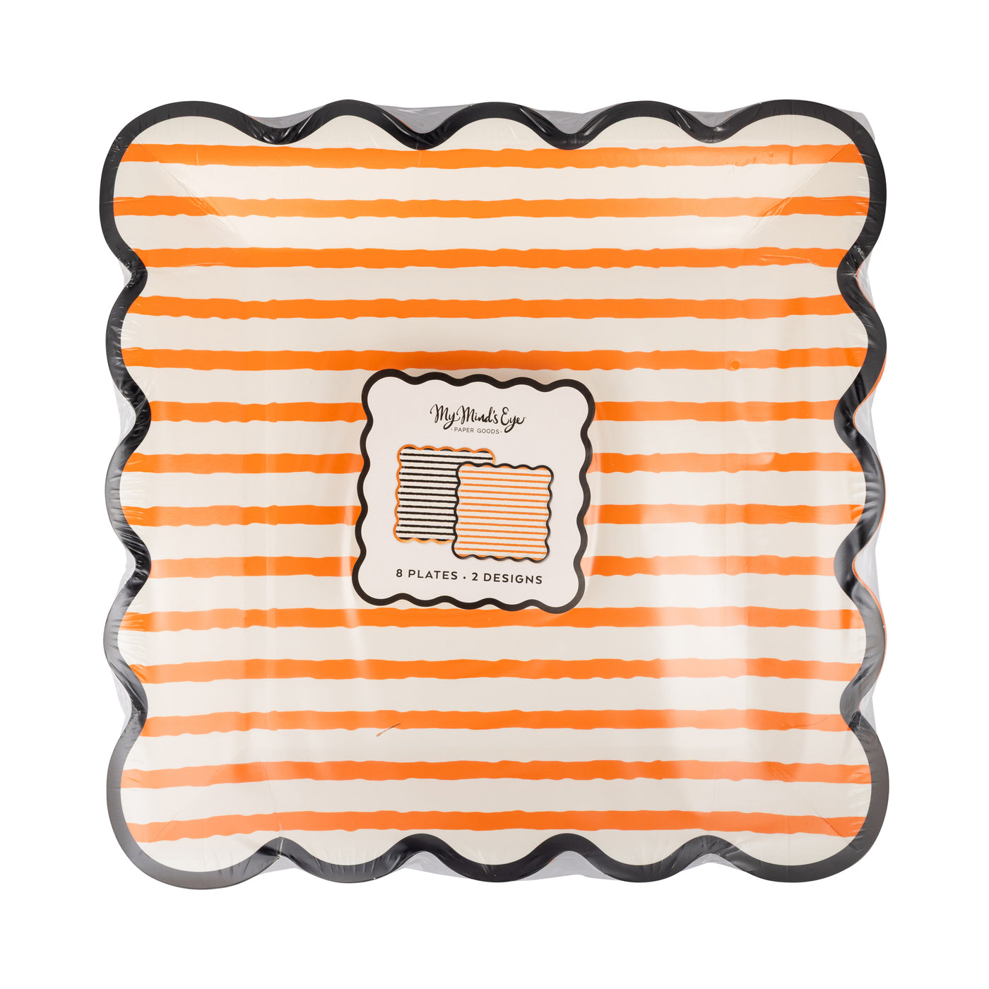 Halloween Stripe Plate Set